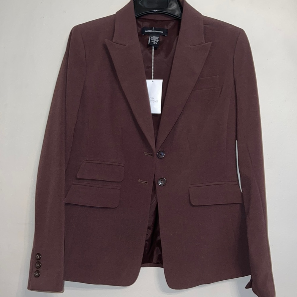 Moda International Brown Blazer/Suit Jacket